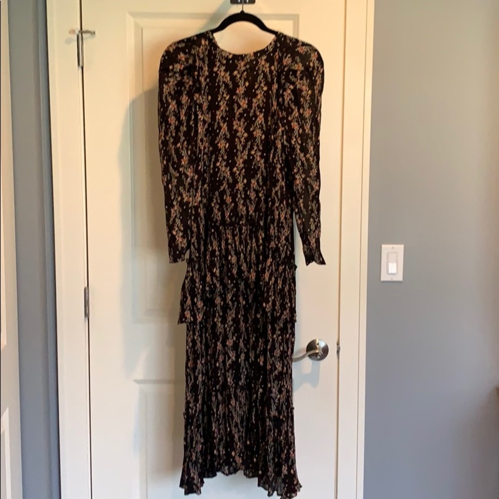 Zara floral tiered maxi